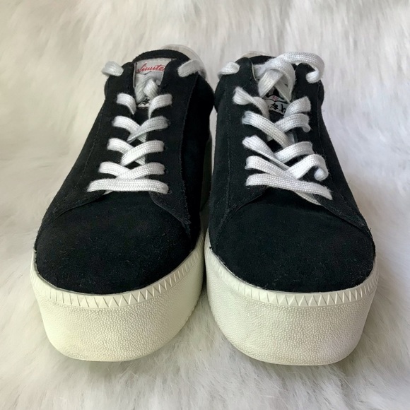 ASH chunky platform leather suede sneakers punk rock funky shoes emo goth cult - Picture 5 of 14